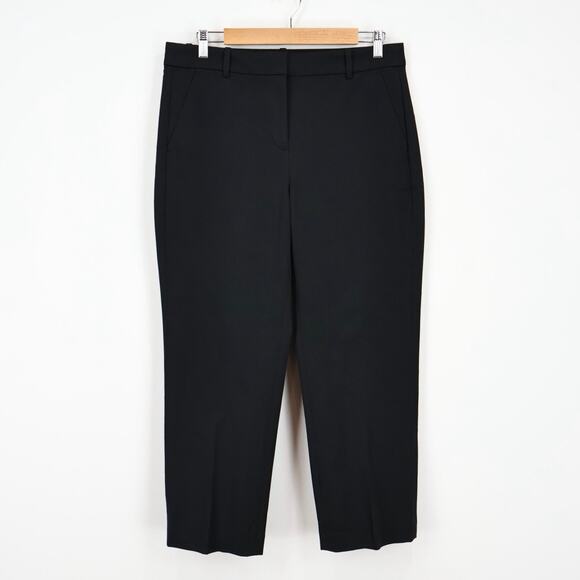 NWT J.Crew Factory Petite Kallie Straight-Leg Stretch Pant Black Size 12 Petite - Picture 3 of 11
